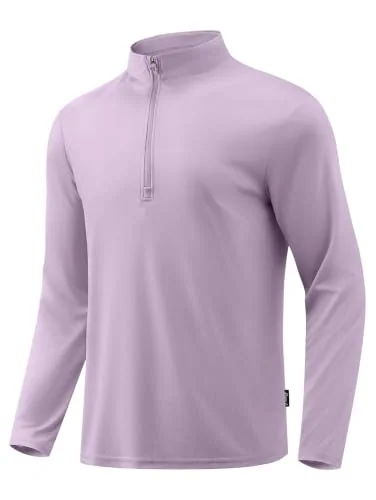 Men's Quarter-Zip Pullover, Buckwheat Purple