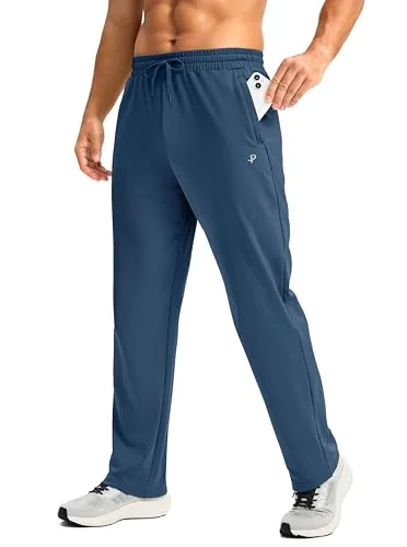 Men's Fleece-Lined Sweatpants, Dark Blue