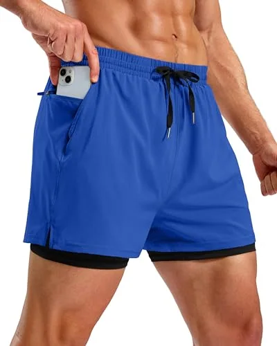 Men's 5-Inch 2-in-1 Running Shorts II, Bright Blue