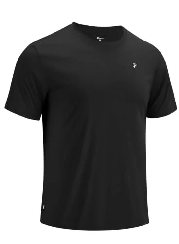 Men's Short-Sleeve Rash Guard II, Black Background Fish