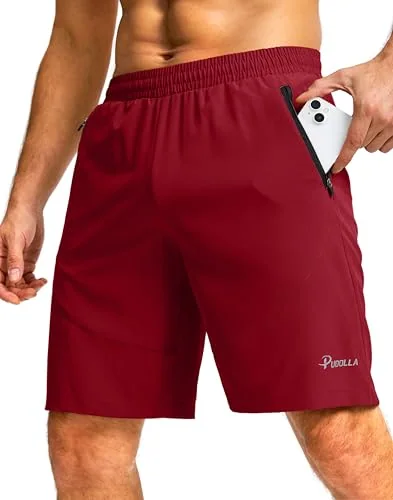 Men's 9-Inch Gym Shorts, Red