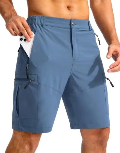 Men's 9-Inch Cargo Shorts, Blue