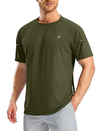 Men's Running Tee, Olive