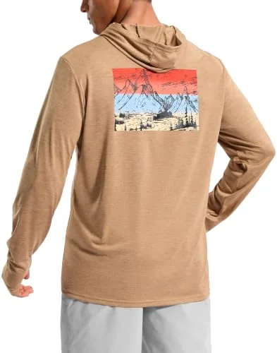 Men's Sun Hoodie II, Dark Khaki