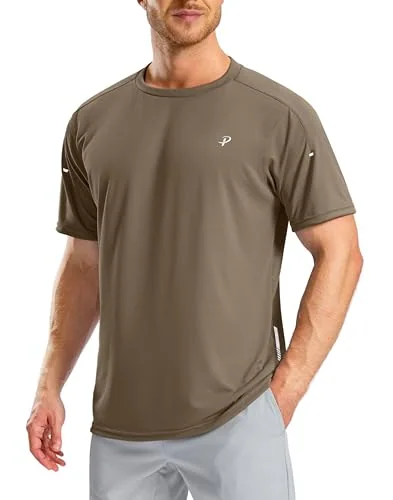 Men's Running Tee, Brown