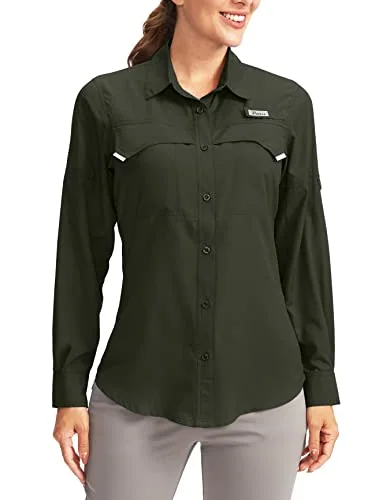 Women's Long-Sleeve Sun Shirt, Olive