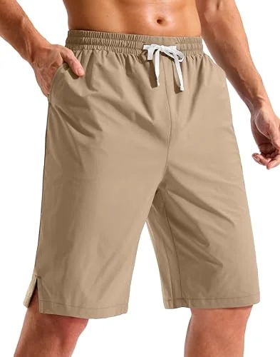 Men's 9-Inch Board Shorts, Khaki