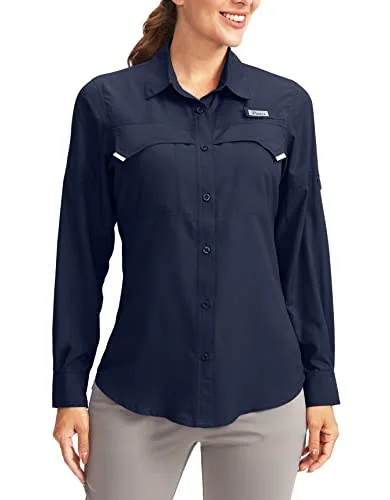 Women's Long-Sleeve Sun Shirt, Navy