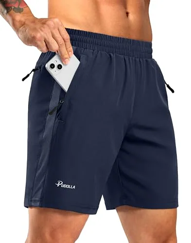 Men's 5-Inch Running Shorts, Navy