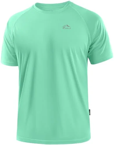 Men's Short-Sleeve Rash Guard, Light Green