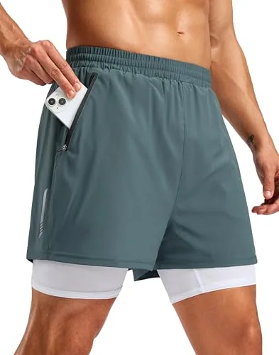 Men's 7-Inch 2-in-1 Running Shorts II, Sage Green