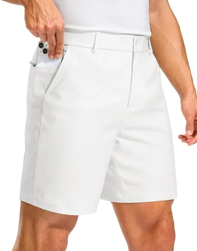 Men's 7-Inch Golf Shorts, White