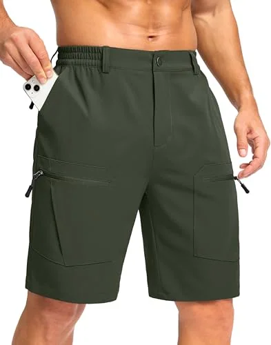 Men's 9-Inch Cargo Shorts IV, Olive Green