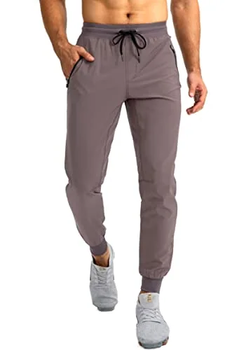 Men's Joggers, Purple Grey