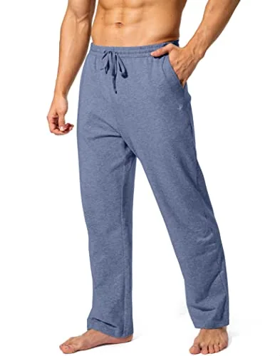 Men's Cotton Sweatpants, Navy Heather