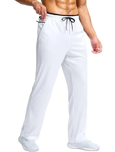 Men's Sweatpants IV, White Black