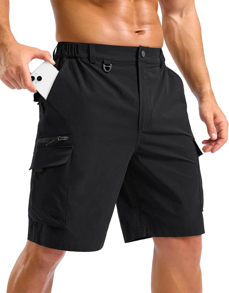 Men's 9-Inch Cargo Shorts III, Black