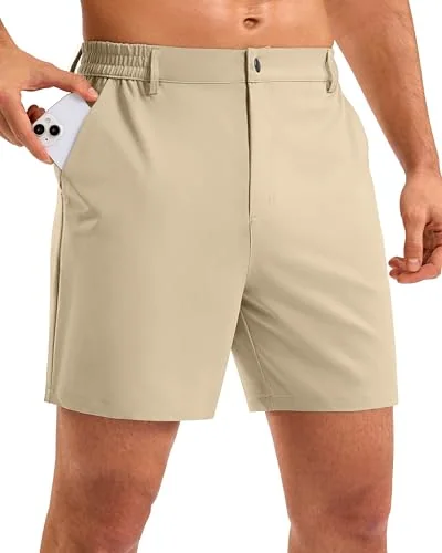 Men's 5-Inch Golf Shorts II, Light Khaki