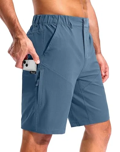 Men's 10-Inch Hiking Shorts, Slate Blue