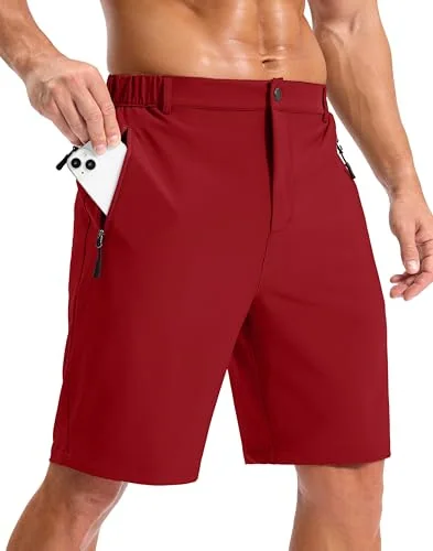 Men's 5-Inch Golf Shorts, Deep Red