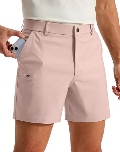 Men's 9-Inch Golf Shorts II, Dusty Pink