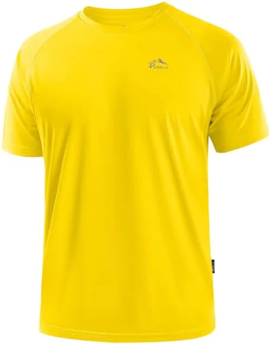 Men's Short-Sleeve Rash Guard, Yellow